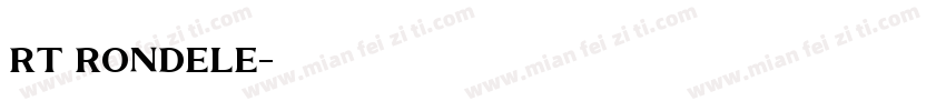 rt rondele字体转换